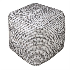 Linen Valda Pouf