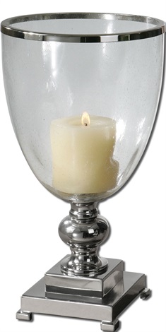 Lino Clear Glass Candleholder