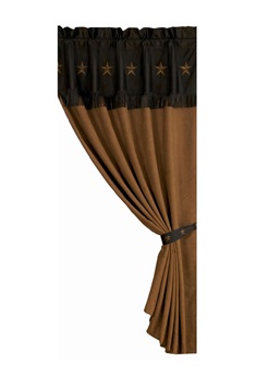 Laredo Embroidered Star Curtain