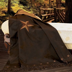 Laredo Embroidered Star Throw