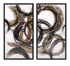 Luxor Framed Oil Paintings - Ast 2