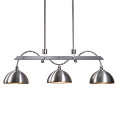 Malcolm 3 Light Nickel Industrial Island Light