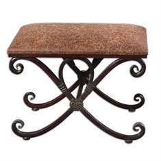 Manoj Distressed Small Bench