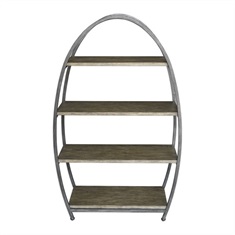 Matisa Textured Steel Etagere