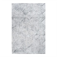 Maze Blue Hand Tufted Rug Swatch