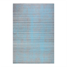 Medanos Aqua Gray Striped Rug Swatch