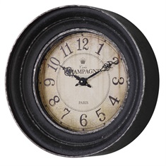 Melania Aged Black Wall Clock
