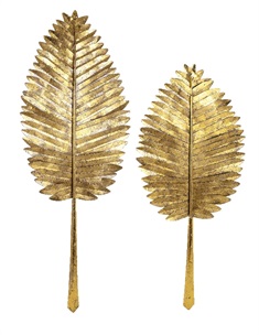 Milano Gold Leaf Wall Leaves - Set of 2