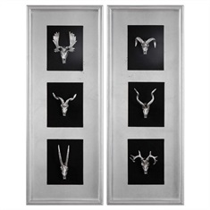 Miniature Animal Skeletons Art, S/2