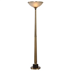 Monroe Brushed Brass Floor Lamp