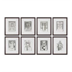 Monuments Framed Prints S/8