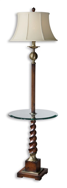 Myron Twist End Table Floor Lamp