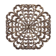 Nadia Carved Wood Panel