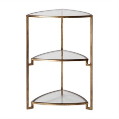 Nastasia Gold Leaf Accent Table