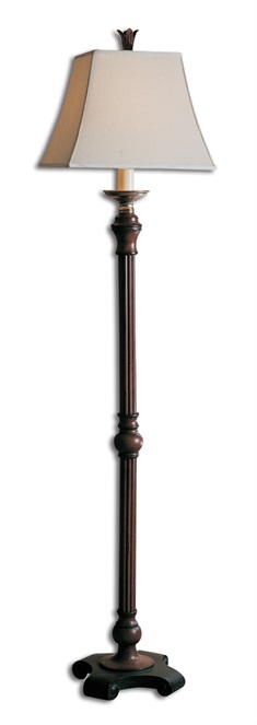 Nathan Mahogany Floor Lamp