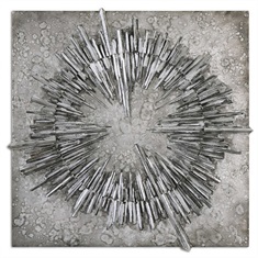 Nebulus Silver Wall Art