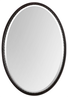 Oil Rubbed Bronze Oval Mirror