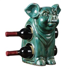 Oink Ceramic Wine Holder