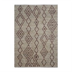 Onam Brown Tribal Design Rug Swatch