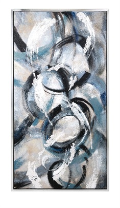 Orbed Framed Oil Painting