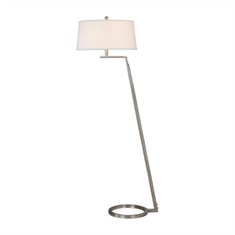 Ordino Modern Nickel Floor Lamp
