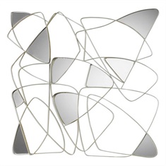 Oswin Abstract Mirrored Wall Art