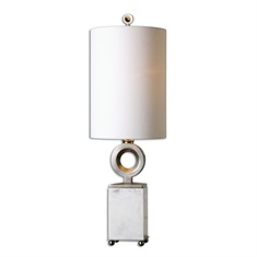 Palos White Alabaster Buffet Lamp