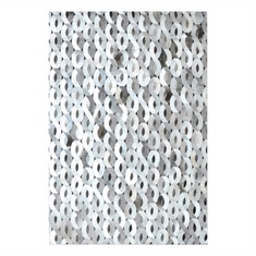 Pavo Gray Hand Stiched Rug Swatch