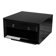 Pax Black Glass Coffee Table