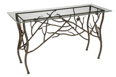 Pine Iron Console Table