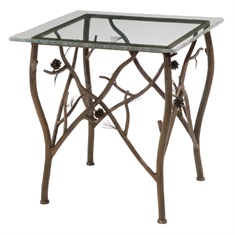 Pine Iron Side Table