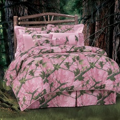 Pink Camo Comforter Set