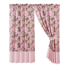Pink Camo Curtain (Pair)