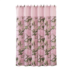 Pink Camo Shower Curtain