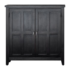 Prentice Rubbed Black Console Cabinet