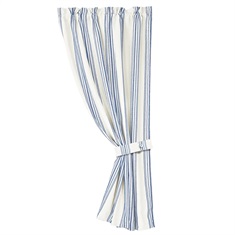 Prescott Navy Navy Striped Curtain