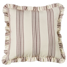 Prescott Red Striped Euro Sham