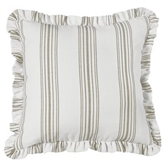 Prescott Taupe Striped Euro Sham