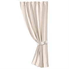 Prescott Taupe Striped Curtain