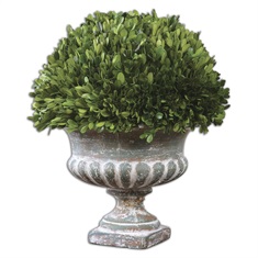 Preserved Boxwood Garden Urn