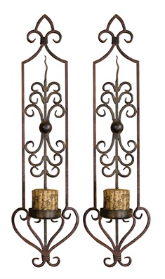 Privas Metal Wall Sconces, Set/2