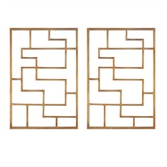 Quaid Gold Wall Art, S/2