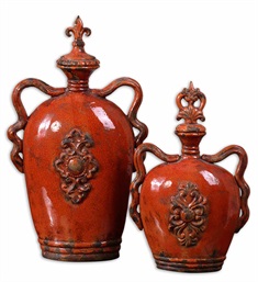 Raya Burnt Orange Containers, Set/2