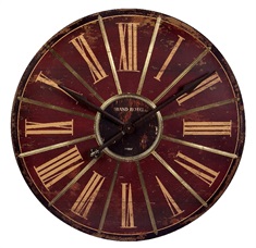 Red Large Wall Clock