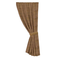 Red Rodeo Faux Leather Curtain