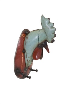 Regina the Rooster Hook - Reclaimed Metal