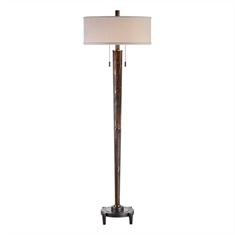Rhett Burnished Oak Floor Lamp