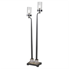 Rondure Dark Bronze Floor Candleholder