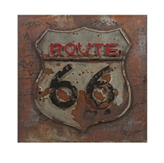 Route 66 Dimensional Metal Art