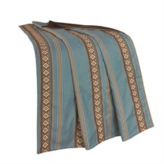 Ruidoso Blue Striped Throw